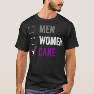 Asexual Rather Eat Cake Ace Asexual Pride LGBTIA T-Shirt