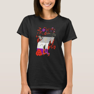 Asexual Wolf Lgbqa Ace Flower Asexuality Pride Ase T-Shirt
