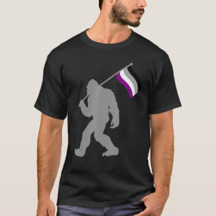 Asexuality Pride Flag Monster on ACE Asexual T-Shirt