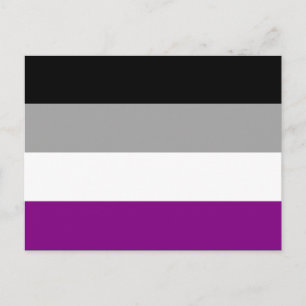 Asexuality pride flag Postcard