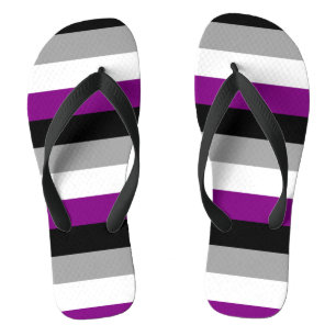 Asexuality pride flag thongs