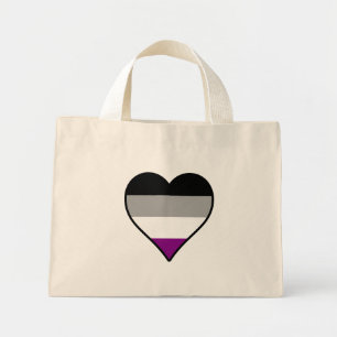 Asexuality pride heart Tote Bag