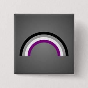 Asexuality rainbow pride Button