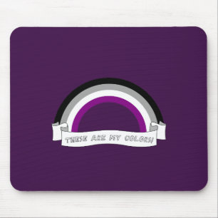 Asexuality rainbow pride mouse pad