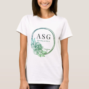 ASG logo in greens and blues (name on back) T-Shirt