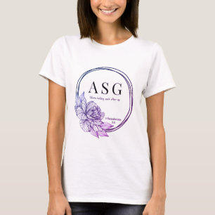 ASG logo in purple and indigo (name on back) T-Shirt