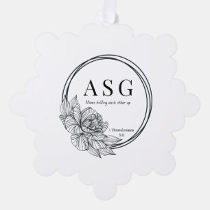 ASG Snowflake Ornament With Logo