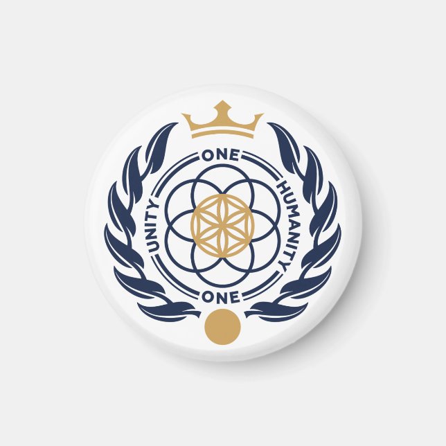 Asgardia Coat of Arms - Round Magnet (Front)