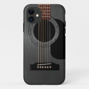 Ash Black Acoustic Guitar iPhone 11 Case