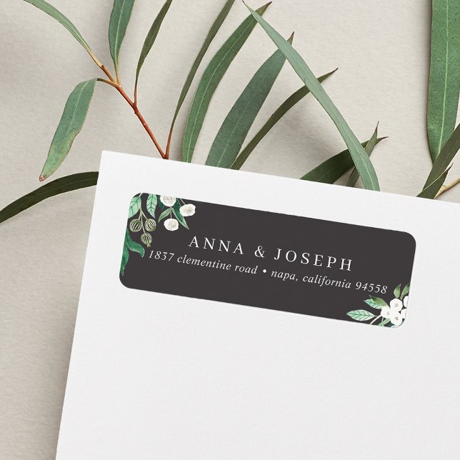 Ash | Greenhouse Botanical Return Address Return Address Label (Creator Uploaded)