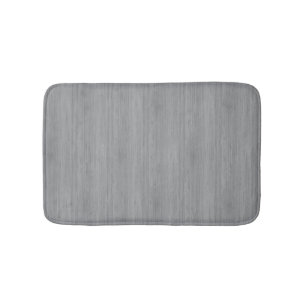 Ash Grey Bamboo Wood Grain Look Bath Mat