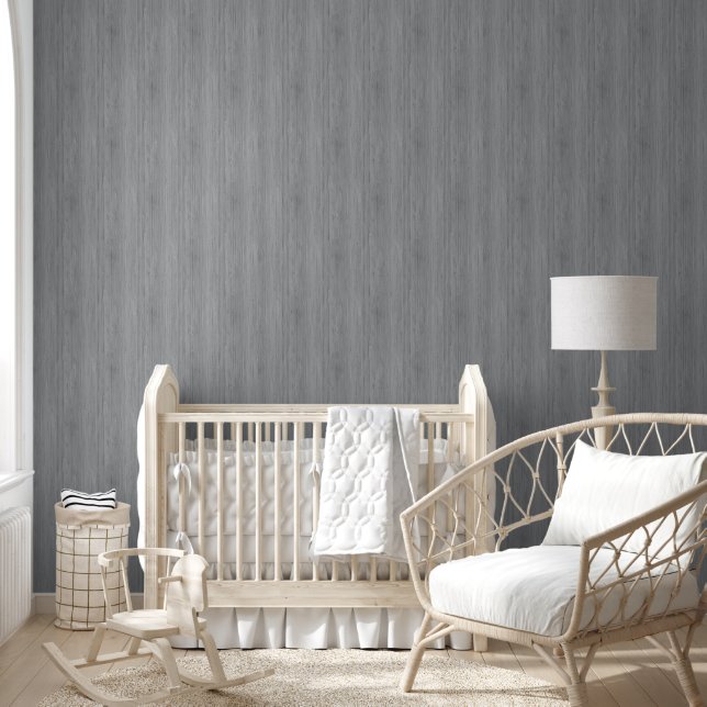 Ash Grey Bamboo Wood Grain Look Wallpaper (Kids)