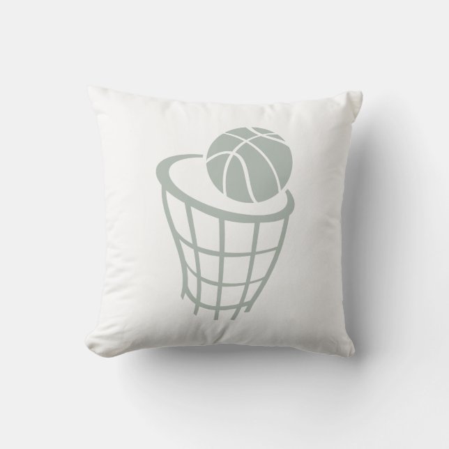 Ash Grey Basketball Cushion (Front)