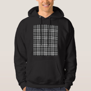 Ash Grey Blackwatch Campbell Tartan Plaid Hoodie