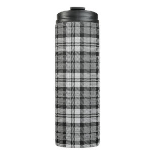 Ash Grey Blackwatch Campbell Tartan Plaid Thermal Tumbler