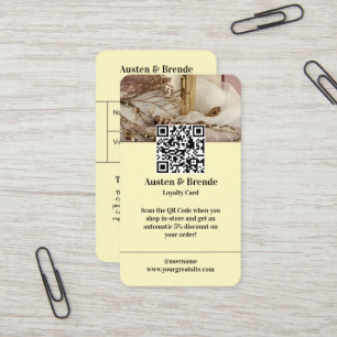 Ash Grey Brown Loyalty Card - Photo-Centric