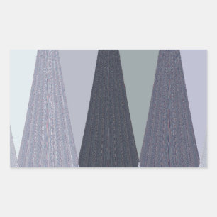 Ash Grey Chevron Dots Art Print Rectangular Sticker
