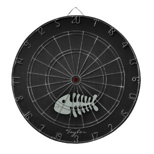 Ash Grey Fish Bones Dartboard