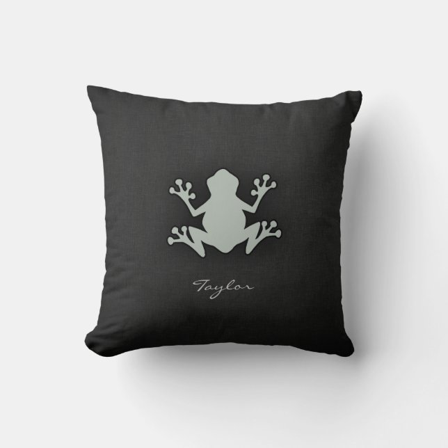 Ash Grey Frog Cushion (Front)