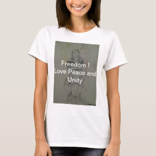Ash Grey: Lovely Freedom Peace   Unity  T-Shirt