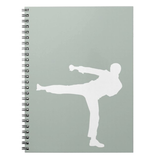 Ash Grey Martial Arts Notebook (Front)