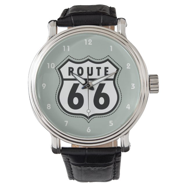 Ash Grey Route 66 Road sign Watch (Front)