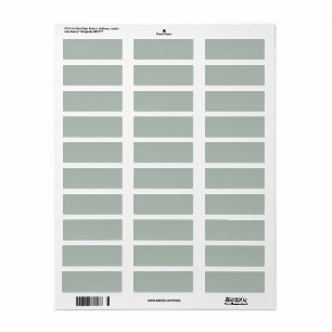 Ash grey (solid colour) return address label
