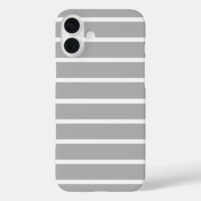 Ash Grey Stripes Design  Case-Mate iPhone Case (Back)