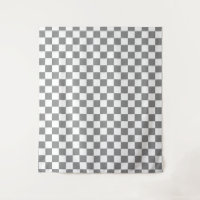 Ash Grey White Chequered Check Pattern