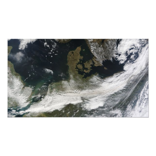 Ash plume from Eyjafjallajokull Volcano Photo Print (Front)