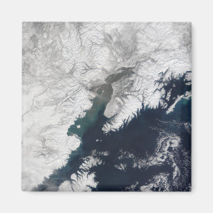 Ash plume from Mount Redoubt, Alaska Magnet