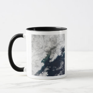 Ash plume from Mount Redoubt, Alaska Mug
