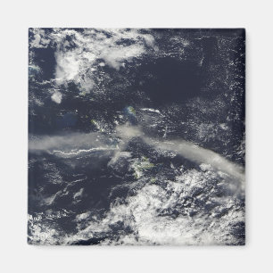 Ash Plume from Soufriere Hills, Montserrat Magnet
