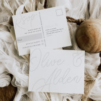 Ash | Script Watermark RSVP