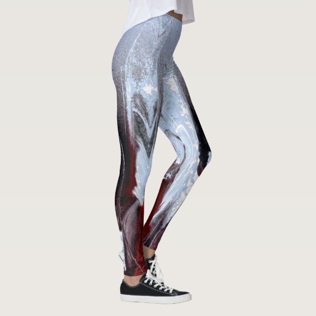 Ash to Maroon Colored Leggings (Right)
