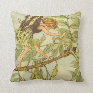 Ash Tree Fairy Walking on Branch Cushion