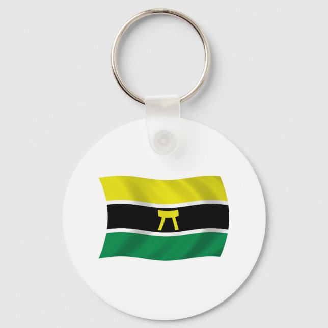 Ashanti People Flag Keychain (Front)