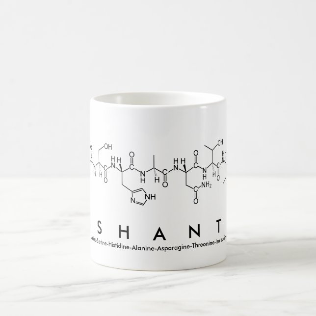 Ashanti peptide name mug (Center)
