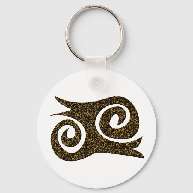 Ashanti Symbol Mut Adinkra Key Ring (Front)