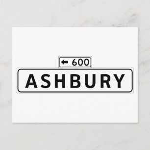 Ashbury Street, San Francisco Street Sign Postcard