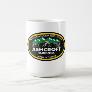 ASHCROFT- ASPEN, CO -"OVAL" COFFEE MUG