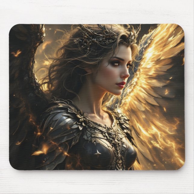 Ashenlight: The Shadowflame Seraph Mouse Pad (Front)