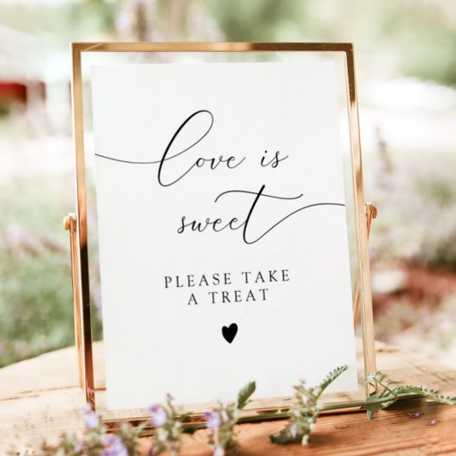 ASHER Calligraphy Love Is Sweet Dessert Table  Poster (Creator Uploaded)