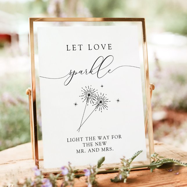 ASHER Calligraphy Wedding Sparkler Send Off  Poster (Creator Uploaded)