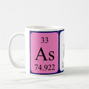 Asher periodic table name mug
