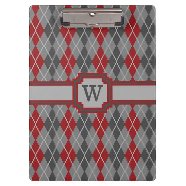 Ashes and Embers Argyle Clipboard (Front)