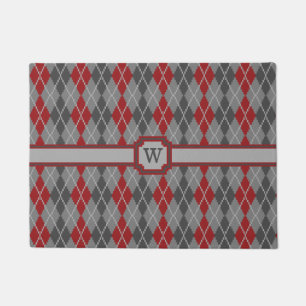 Ashes and Embers Argyle Doormat