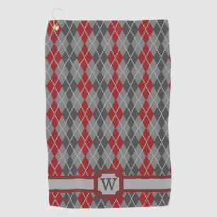 Ashes and Embers Argyle Golf Towel