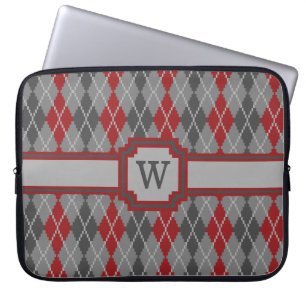 Ashes and Embers Argyle Laptop Sleeve