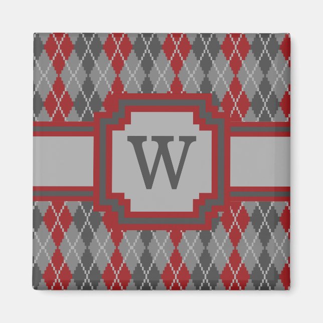 Ashes and Embers Argyle Magnet (Front)